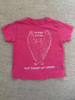 Kids Mothman Festival Graphic Tee - Pink